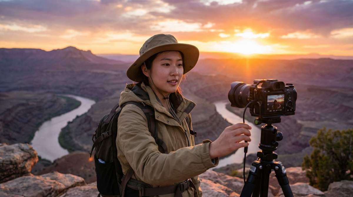 制服诱惑旅行视频：户外探险Vlog